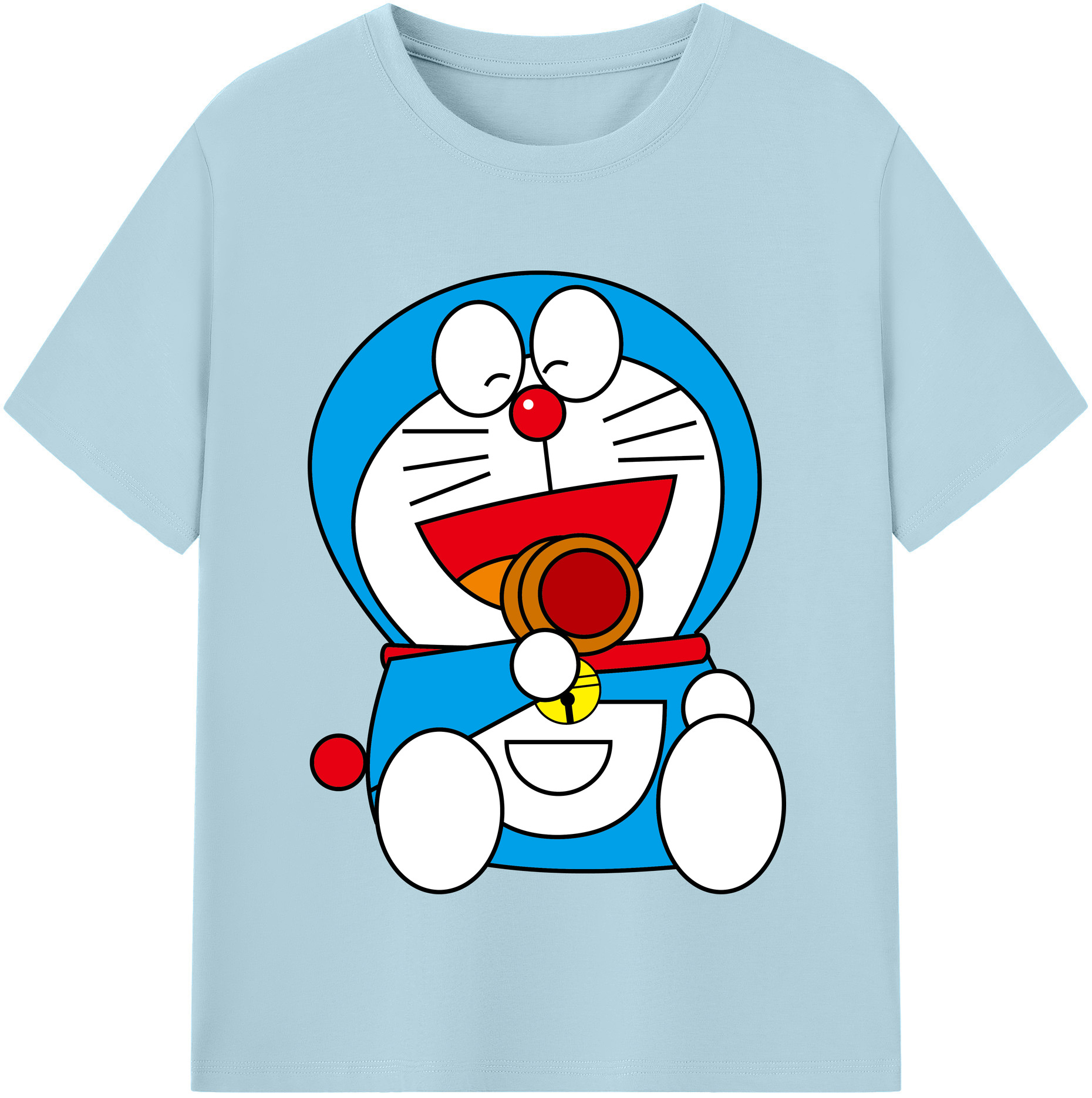（画像用） ドラえもん Doraemon 綿100％半袖Tシャツ（フロントプリント）